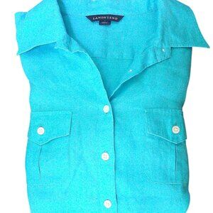 Lands' End Linen Button Shirt 8